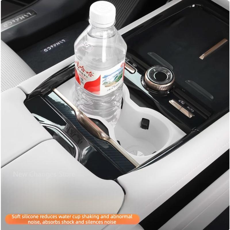 For Lynk&Co 900 2025 2026 Water Cup Storage Box Silicone Storage Holder Auto Styling Modify Accessories