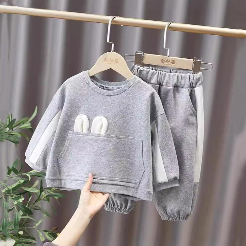 2Pcs/Set Children's Clothing Sets Bowknot Baby Girl Clothes Kids Boutique Clothes Tops + Pants Outfit Set for Children