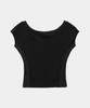 ETRE AU SOMMET Pigment Damage Panel Short Top (Black)