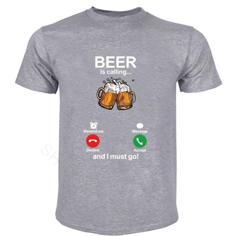 

Men T Shirt Beer Is Calling unisex summer T-Shirt brand men cotton tshirt beer lover gift male top tees drop shipping 4XL