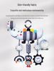 Black & White Animal Wind Chime: Plush Caterpillar Car Pendant for Babies 0-3 Years