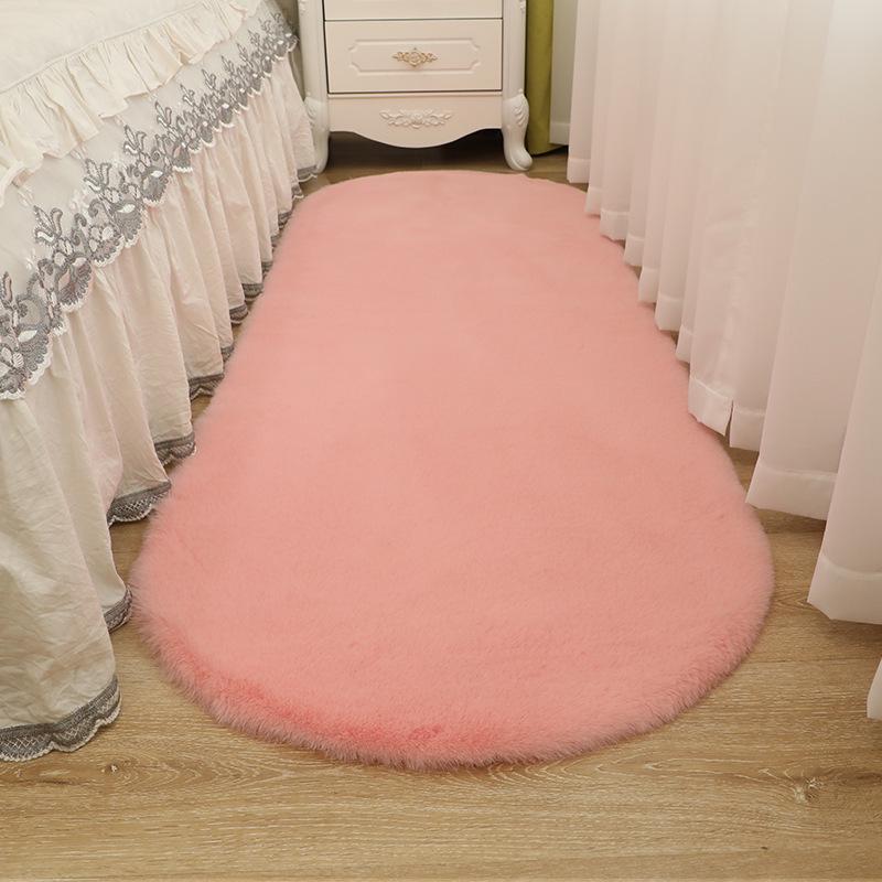 Rabbit Fur Style Bedside Sofa & Coffee Chair Carpet - Perfect for Children's Room, Bathroom, or Entrance
