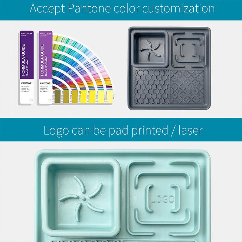 Pet Meal Tray Slow Food Mat Platter Edible Grade Silicone Cat Dog Tableware