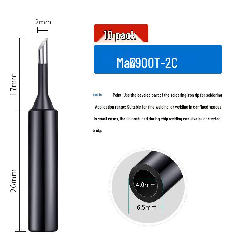 936 Internal Heating Soldering Iron Tip, Constant Temperature, Chrome & Black Diamond, Lead-Free
