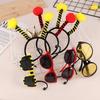 1/2Pcs Cartoon Bee Theme Headband Glasses Cosplay Costume Photo Props Forkids Birthday Party Favors Decoration