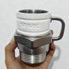 Novelty Spark Plug Coffee Mug 360ML, Stainless Steel Engine Spark Plug Design Cup for Coffee, Milk, Cocoa Christmas Gift for Dad