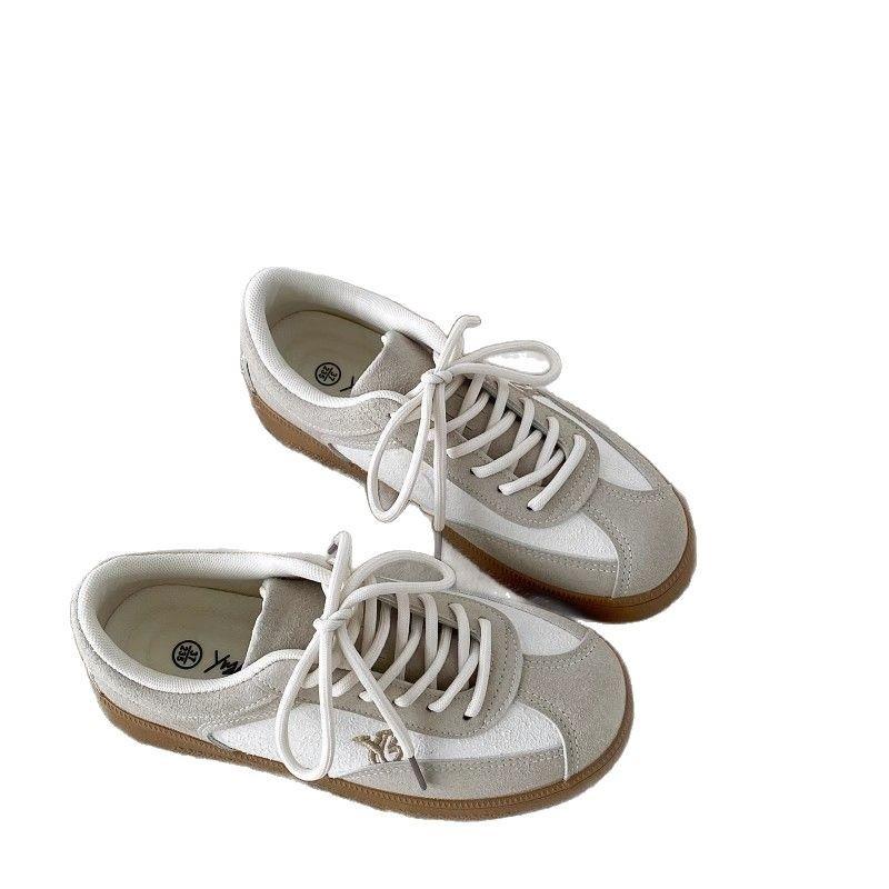 Spring new collar dancer retro women's shoes lace-up sports platform casual fashion shoes