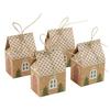 24 Pcs Christmas Cottage Gift Box 3D Pop Up House Shaped Gift Box Paper Treat Box for Holiday Party Favors Cookie Candy Packaging
