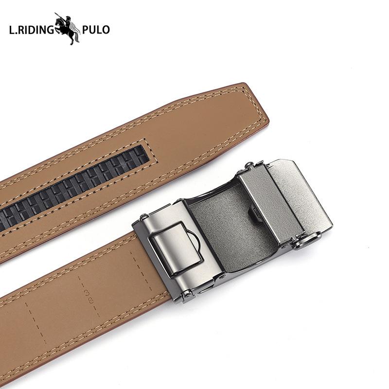 High Quality Men's Belt Automatic Buckle Genuine Cowhide Simple Casual Business All-match Men's Trouser Belt
