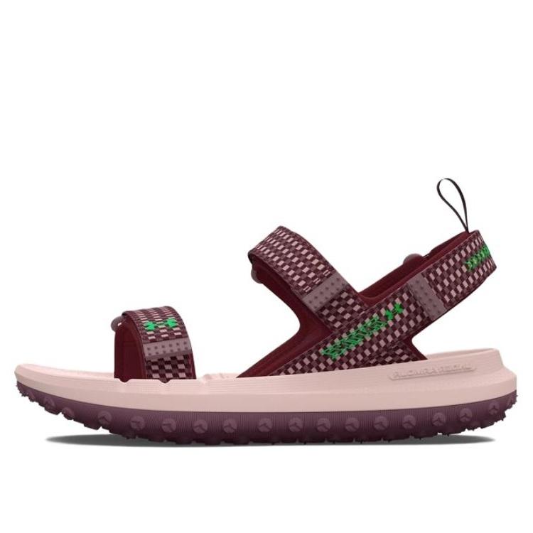 Under Armour Fat Tire Hiking Sandal Burgundy Pink Men s 3026937-600 EU 40