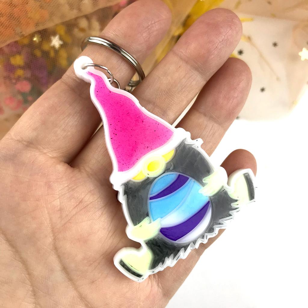 Shiny Glossy Silicone Resin Molds Easter Dwarf Keychain Mold DIY Keychain Pendant Jewelry Epoxy Resin Crafting Molds