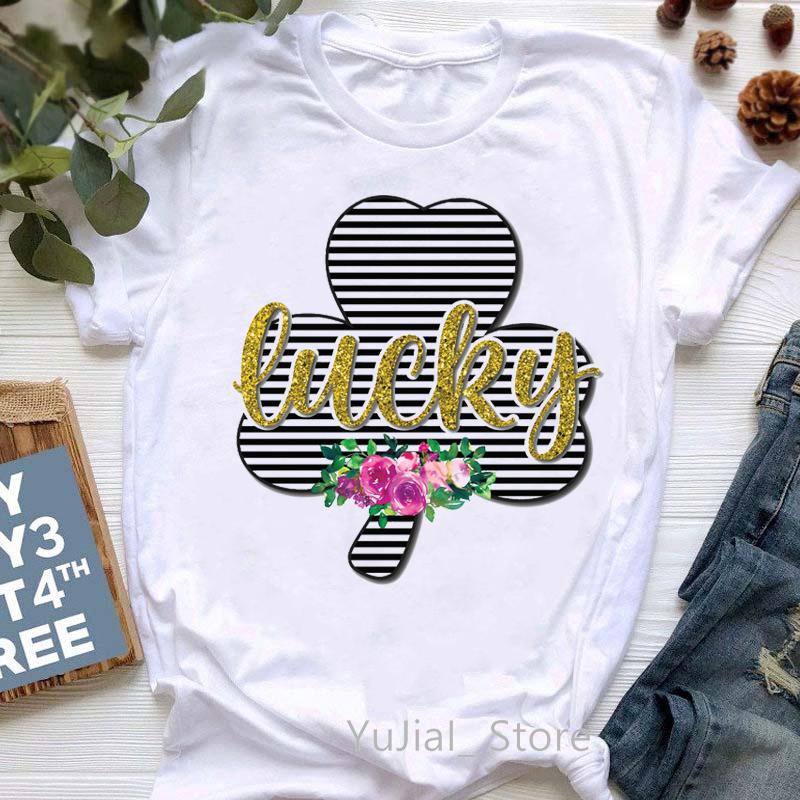 Golden Lucky Queen Graphic Print T-Shirt Women’S Clothing Crown Leopard Pink Love Tshirt Femme Summer Fashion T Shirt Female