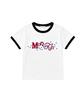 Deomopeuhauseu More Fun Ringer Short Sleeve T-Shirt Light Blue