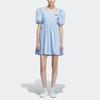 Adidas Originals Puff Sleeve Square Neck Dress Light Blue Women IP1773