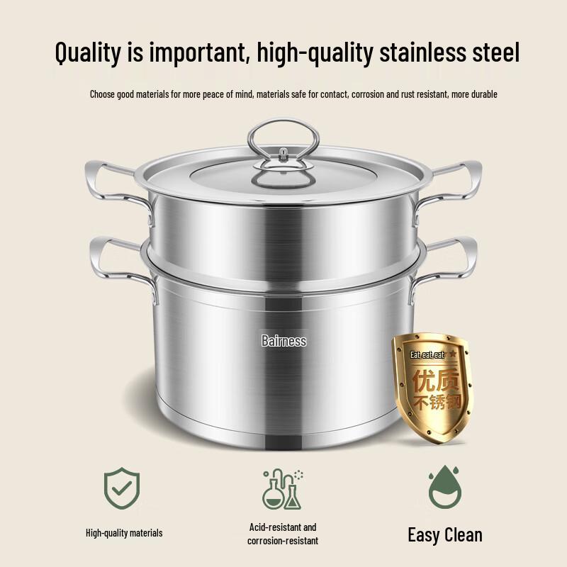 Bornice 26cm Stainless Steel Steamer Pot