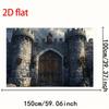 Renaissance Faire Castle Backdrop - Medieval Fortress Door Photo Prop