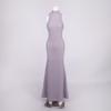 Hot-Selling Floral Halter Backless Sleeveless Gown: Sexy, Slimming, Elastic Evening Dress