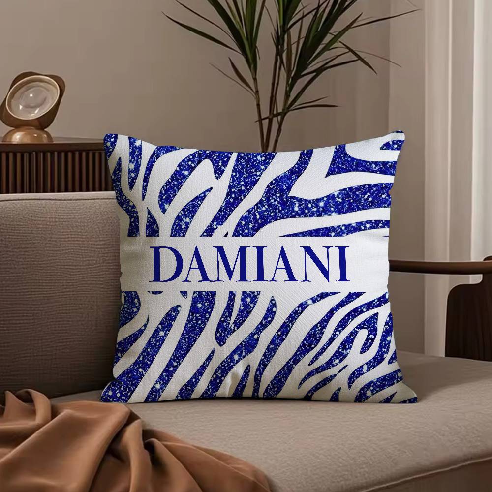 Italian Gorgeous D-Damiani Pillow Case Anti-dustmite Pillowcase Invisible zipper silky short plush Sofa cushion cover