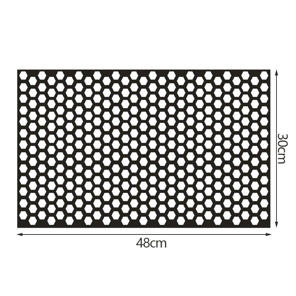 Auto DIY Wabenaufkleber Auto Rücklicht Lampe Autostyling Rücklicht Hohl Mode Aufkleber Dekoration Wrapfolie 48*30cm
