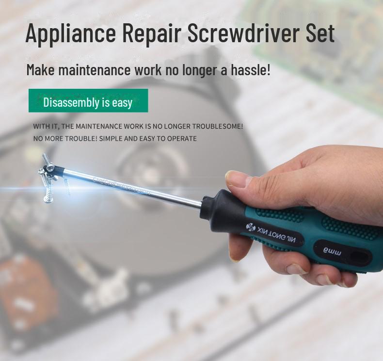 Screwdriver Set with Tape Packaging for Home Repair Tools