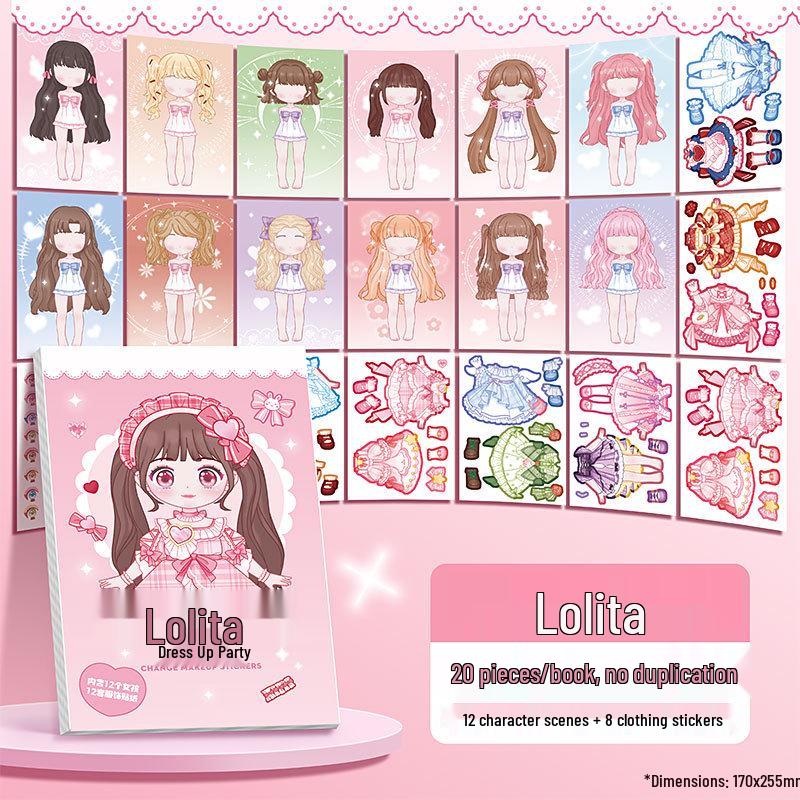 Samolepkový deník s kostýmem princezny: DIY Kniha řemesel pro proměnu celé postavy a dětský make-up