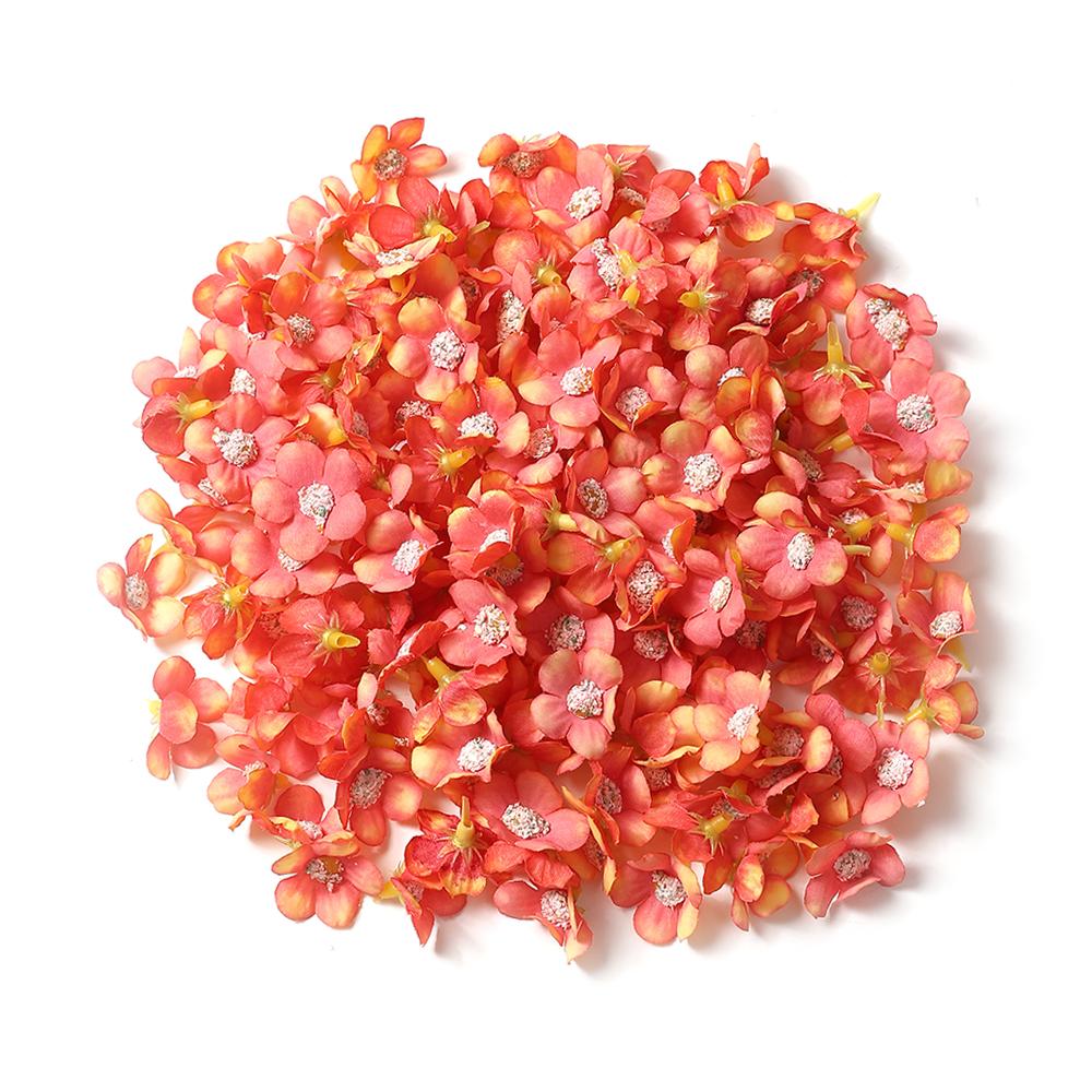 50/100Pcs 2cm Daisy Artificial Flowers Head Small Silk Multicolor Fake Flower Crown For Wreath DIY Craft Home Wedding Decoration