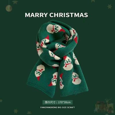 New Red Christmas Gift Imitation Cashmere Scarf Women's Winter Shawl Trendy Versatile Scarf Fashionable Versatile