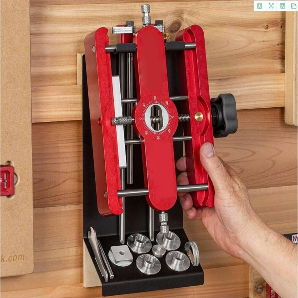 Loose Tenon Jig Precision Guide with Angle Scale for Woodworkers, Carpenters,