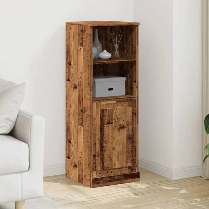 VidaXL Buffet haut vieux bois 36x35,5x103,5 cm bois d'ingénierie, armoire, armoire de rangement, buffet haut, armoire 857149