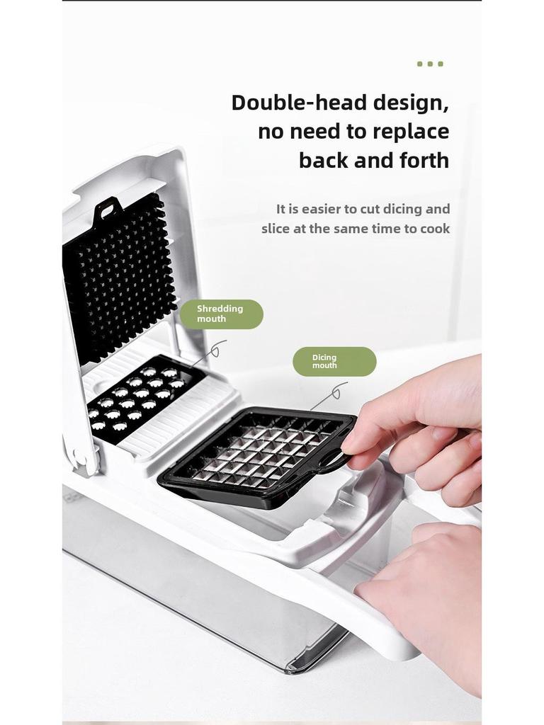 Coupe-légumes et fruits multifonctionnel pour couper et râper