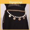 Vintage Münzanhänger Körperkette Mit Perle Für Unisex Modeaccessoire