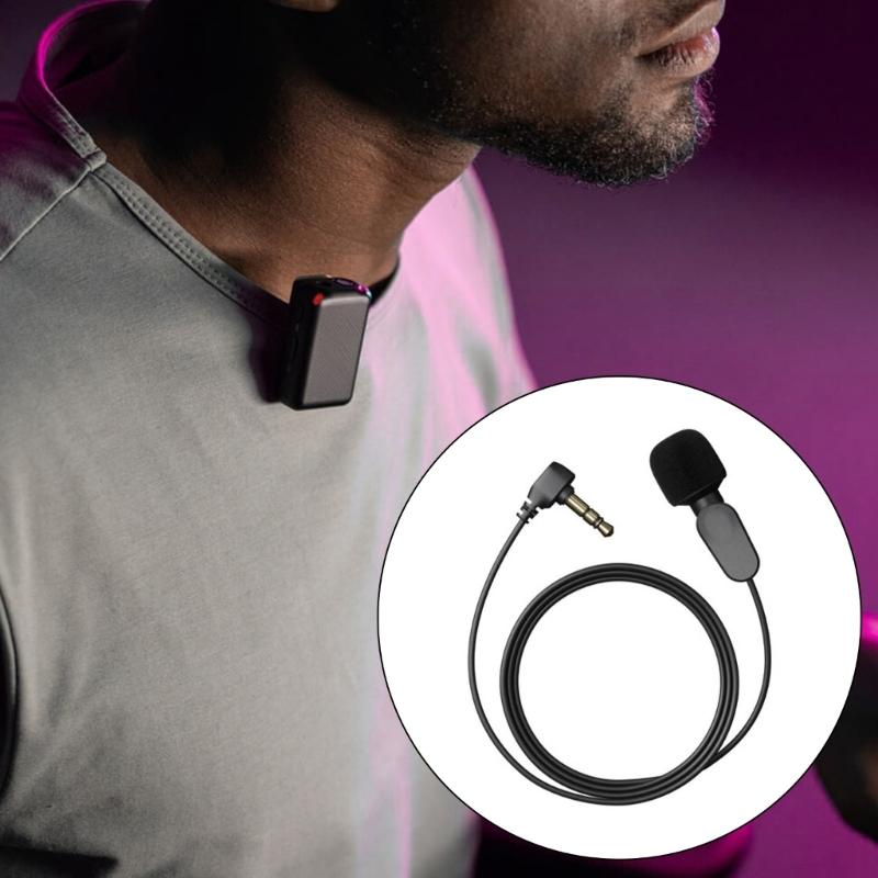 Lavalier Mic for Mic/Mic 2 Lapel Wearable Microphone for Interviews Vlog Live Streaming Interviews Vlog Recording