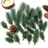 10/20/50 Stück Kiefernzweige Künstliche Pflanzen Weihnachten Hochzeit Heim Baumdeko DIY Handwerk Bouquet Geschenkbox Falsche Pflanzen Nadel