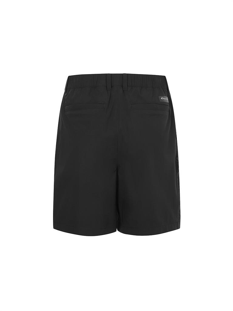DISCOVERY EXPEDITION Freshvent Men'S Semi-Loose Material Mix Cargo Shorts (Black)