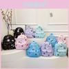 Adorable Cartoon Bear Print Backpack For Boys And Girls Breathable Nylon Material
