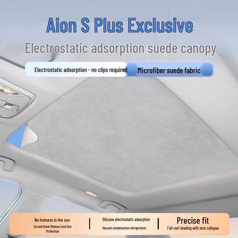 AION S-Plus/V-Plus/Y Suede Flocking Sunroof Sunshade and Sun Blocker.