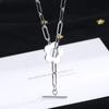 Choker Collarbone Chain Women'S Versatile Fashionable Square Chain Ot Buckle Flower Necklace
