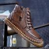 TUINANLE Jesienne męskie buty Martin duży rozmiar skórzane męskie krótkie buty modne męskie buty