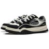 Li Ning Slip Resistant Abrasion Resistant Low Top Skateboard Shoes Men's Black White AGCV059-4