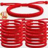 1-10Pcs Tibetan Thread Buddhist Bracelet Bangles Adjustable for Women Handmade Knot Amulet Red Rope Lucky Bracelet Charm