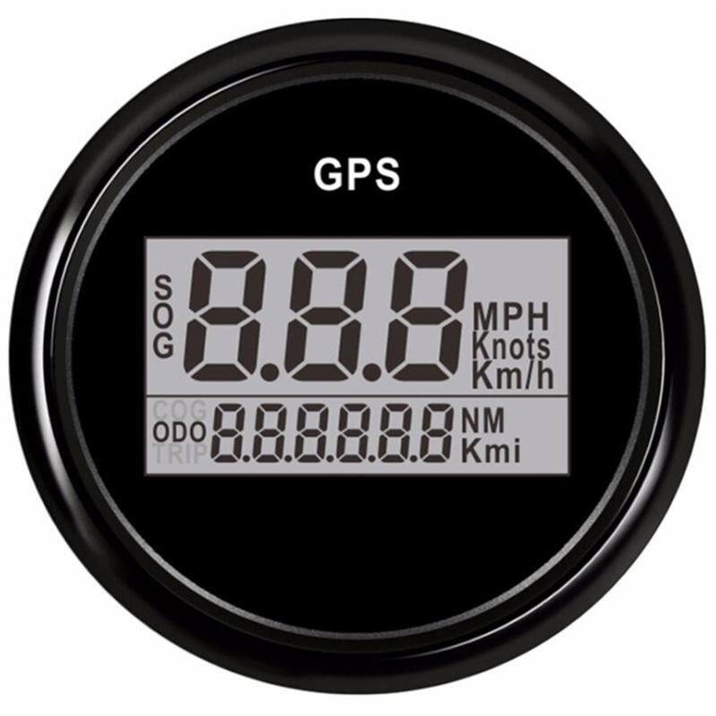 Cars / Boat 52mm GPS Speedometers Sog 0-999Km/h Knots Mph Show Digital Speed Mileometers Odometers with Antenna 9-32v Voltage