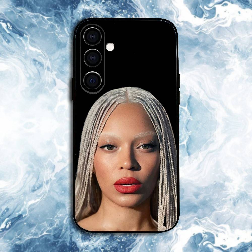 Music Girl B-Beyonce Phone Case For Samsung Galaxy A73,A72,A71,A70,A53,A52,A51,Others Soft Black Shell