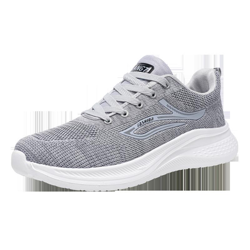 Men's Shoes Spring and Summer New Mesh Breathable Running Shoes Lightweight Soft-soled Sports Shoes Simple Fashion Casual Shoes