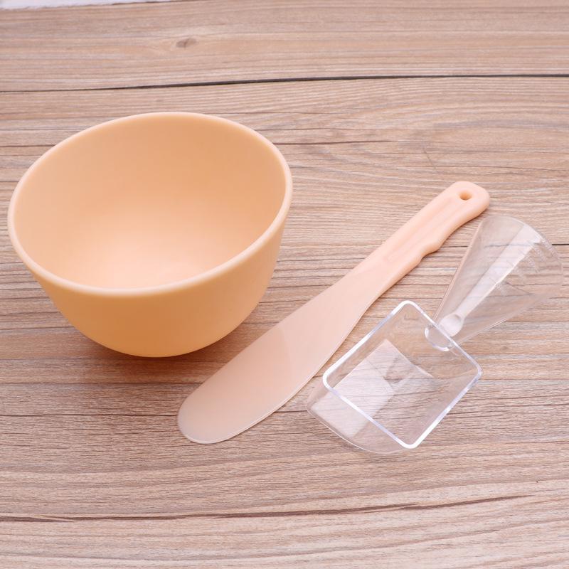 Silicone DIY Beauty Mask Kit: Bowl, Brush, Stick & Measuring Spoon