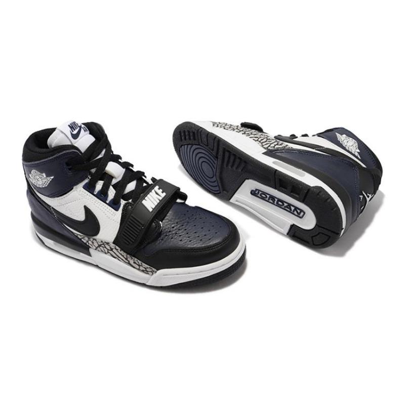 Jordan Scarpe da basket high-top Legacy 312 nero/blu/bianco unisex GS pelle sintetica DO7442-401