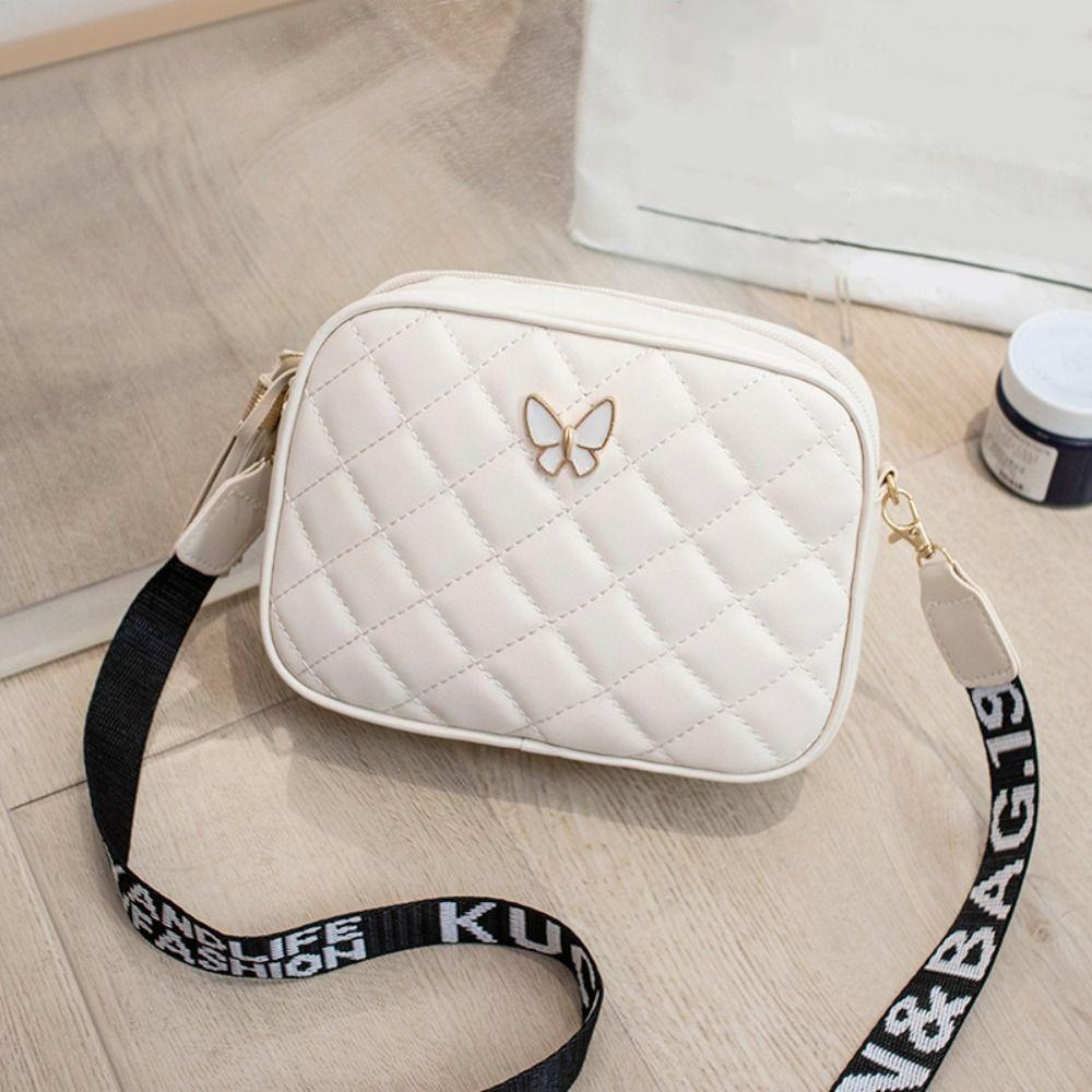 Einzelne Schulter Damen Handtaschen Täglich Quaste Zubehör PU Leder Messenger Bag Schmetterling Tags Umhängetasche Mädchen