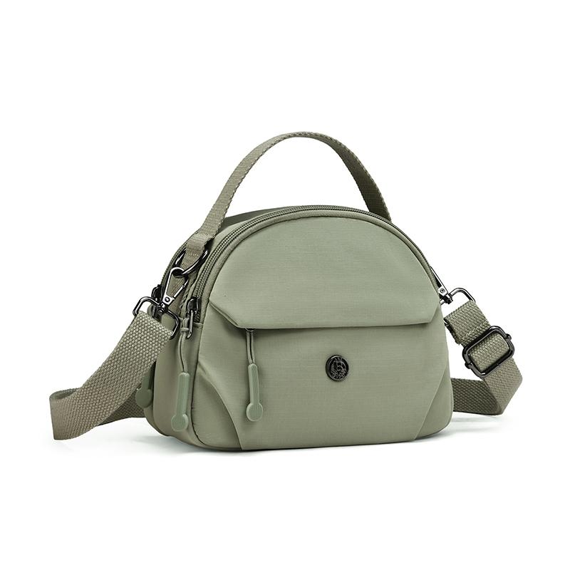 Women's Nylon Shoulder Bag Solid Color Portable Crossbody Bag