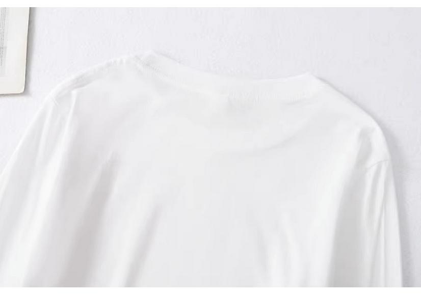 Men's and Kids' Solid Color Heavyweight Long-Sleeve Cotton T-Shirts for Spring/Autumn