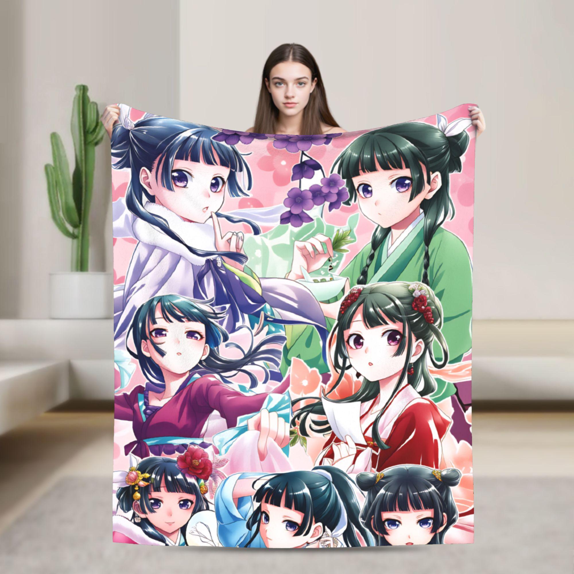Maomao Jinshi Anime The Apothecary Diaries Blanket Travel Office Flannel Throw Blanket For Home Decor Soft Quality Bedspread 75x90cm