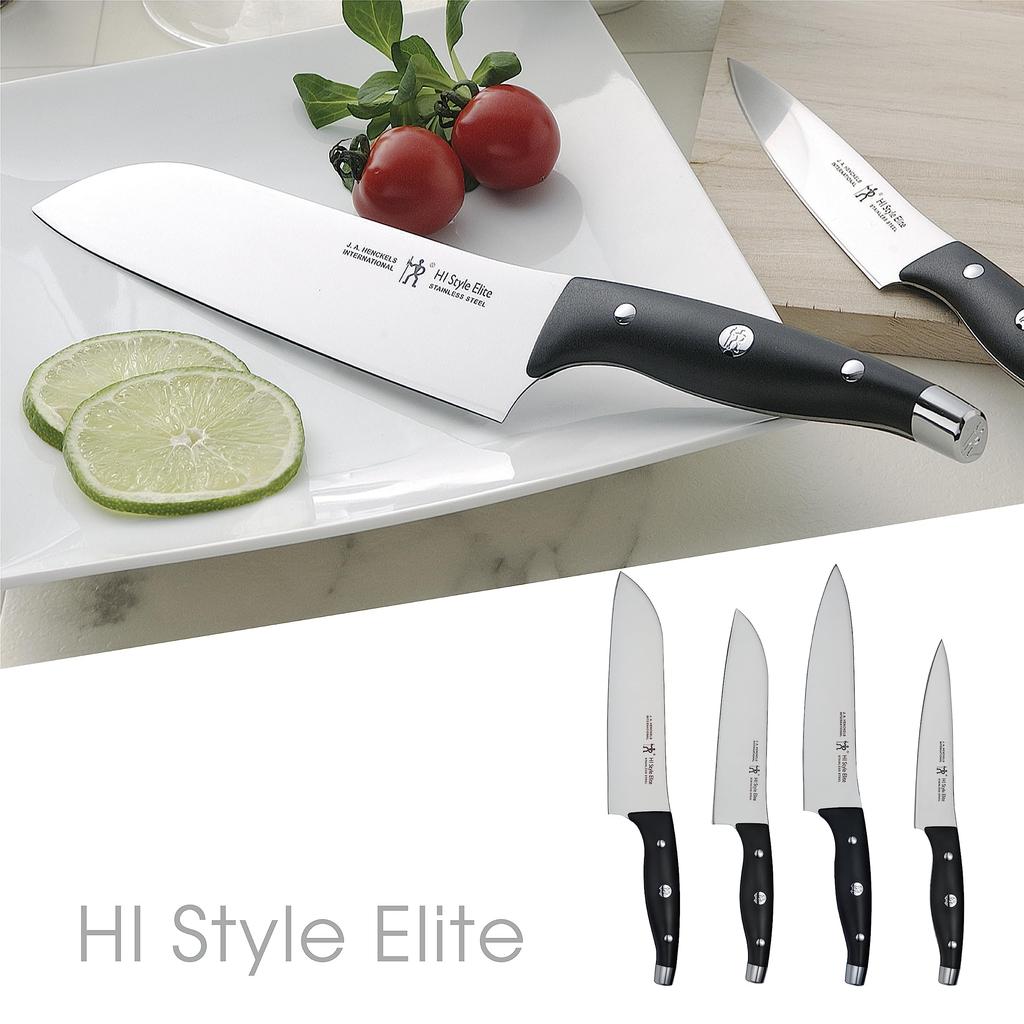 HENCKELS Self-Sharpening Knife Block Set, HI Style Elite Peach, Kitchen Knife Set, Knife Block, Sharpener, Officially Sold in Japan, 16610-003